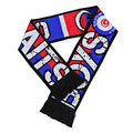 Acrylic sports fans scarf